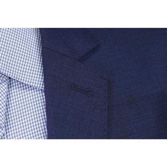 Cartier Anne Valérie Hash Mens Royal Blue 2-Btn Wool Slim Fit Blazer Jacket 46R - Picture 5 of 10